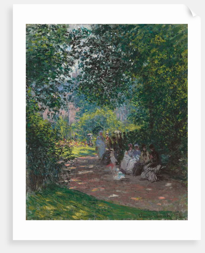In Monceau Park, 1878 by Claude Monet
