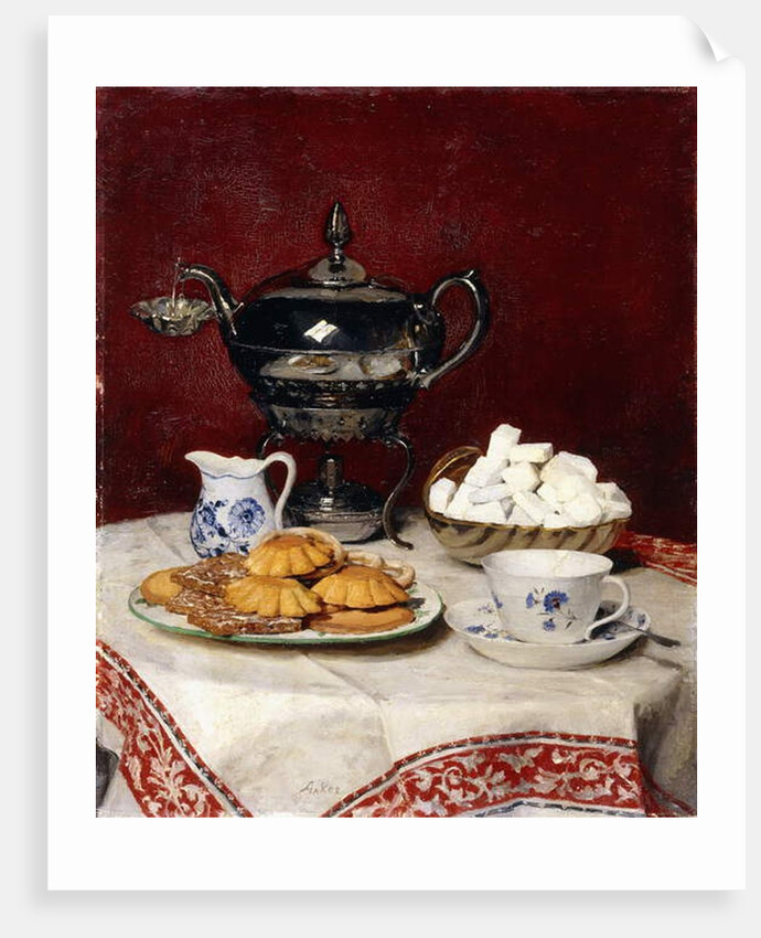Still Life: Tasteful Tea, 1897 by Albert Anker