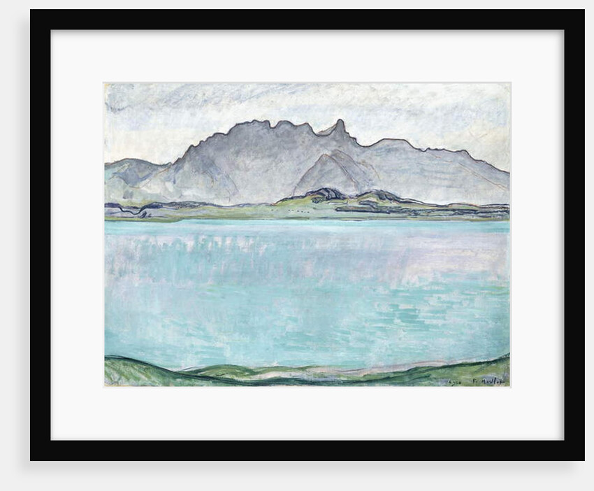 Thunersee with the Stockhorn Mountains, 1910 by Ferdinand Hodler