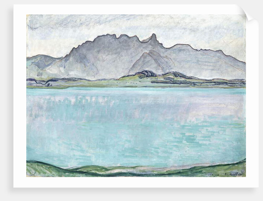 Thunersee with the Stockhorn Mountains, 1910 by Ferdinand Hodler
