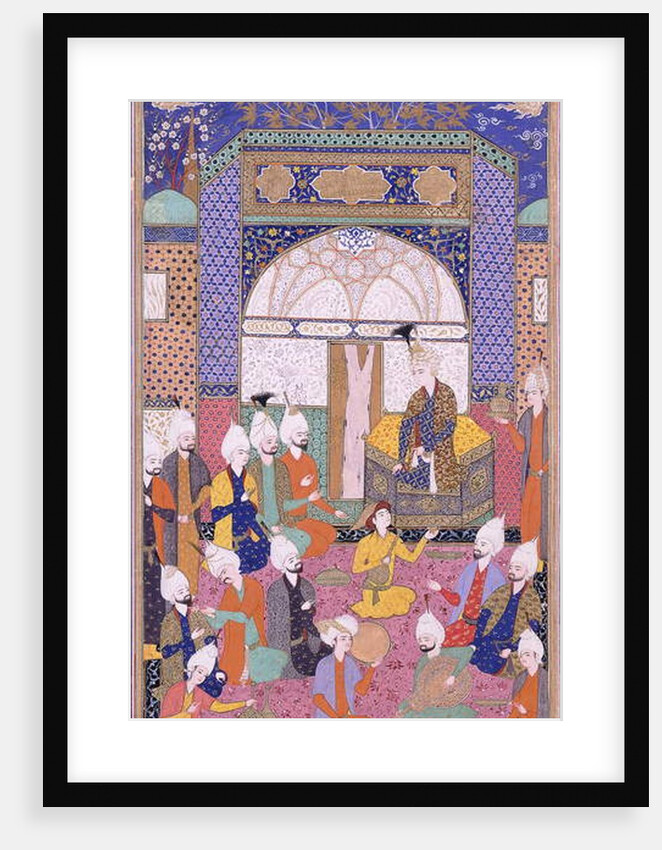 Shah Isma'il Holding the First Private Audience After his Accession in Tabriz, c.1590-1600 by Persian School