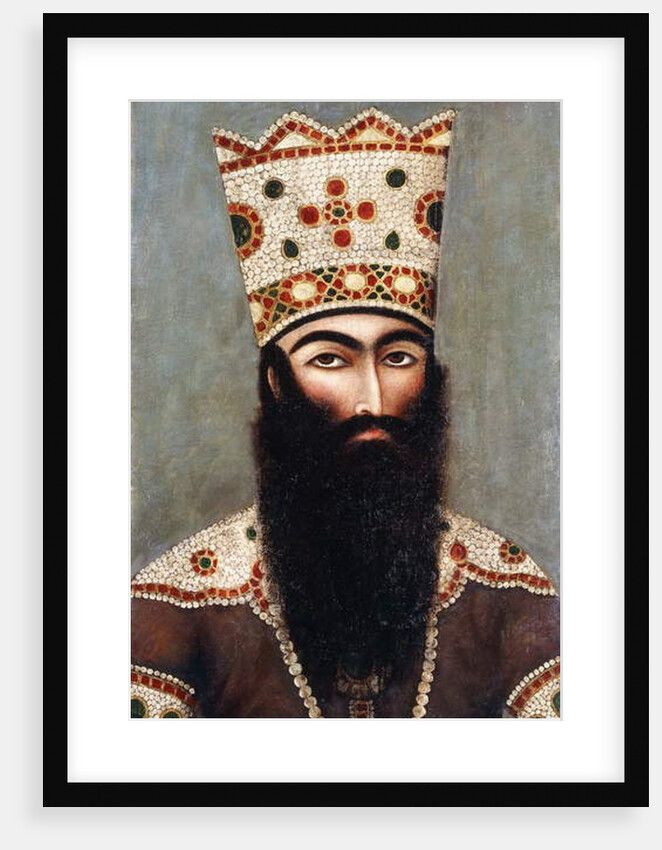 Qajar Royal Portrait; probably Fath 'Ali Shah, c.1810 by Ali Mihr