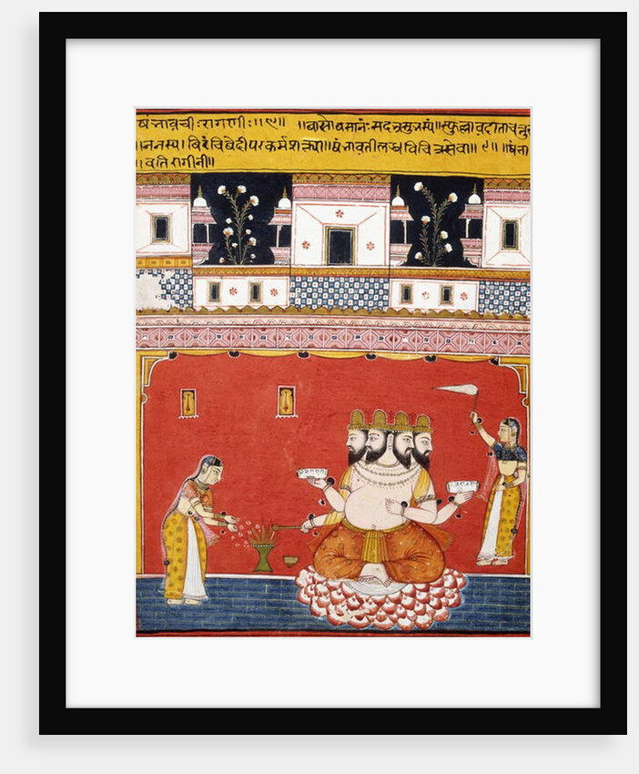 A page from a dispersed 'Ragamala: Khambavati Ragini', c.1640-1650 by Indian School