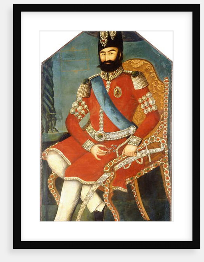 Portrait of Muhammad Shah, c. 1850 by Persian School