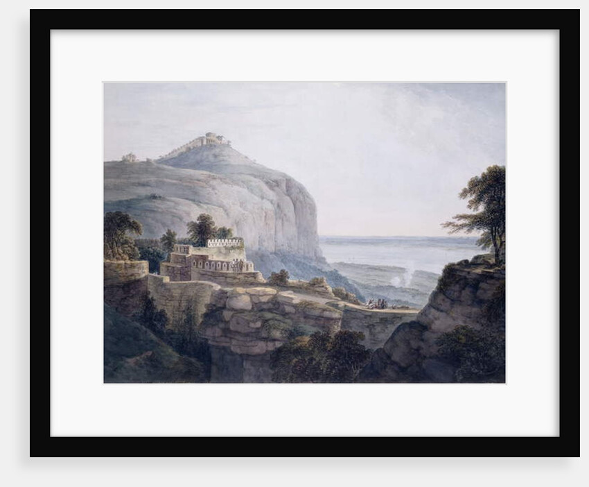 The North West View of Rohtasgarh, Bihar, by Thomas & William (1769-1837) Daniell