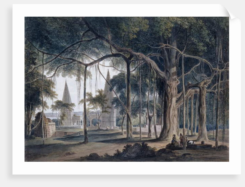 Hindu Temples at Agori, Uttar Pradesh by Thomas & William Daniell