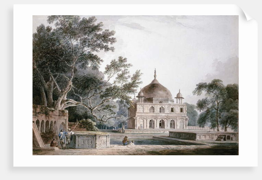 The Mausoleum of Prince Khusrau, Allahabad, Uttar Pradesh, by Thomas & William (1769-1837) Daniell
