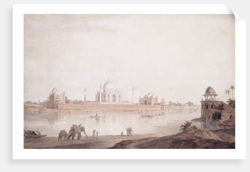The Taj Mahal, Agra, Uttar Pradesh, 1789 by Thomas & William (1769-1837) Daniell