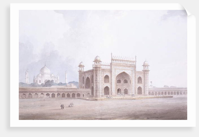The Gateway of the Taj Mahal, Agra, Uttar Pradesh by Thomas & William Daniell