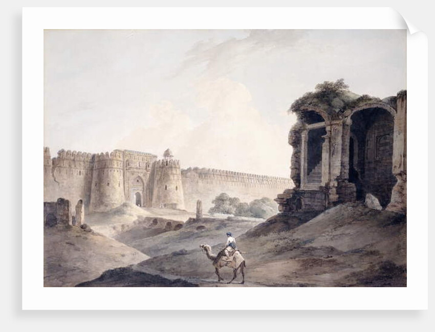 The Purana Qila, Delhi by Thomas & William Daniell