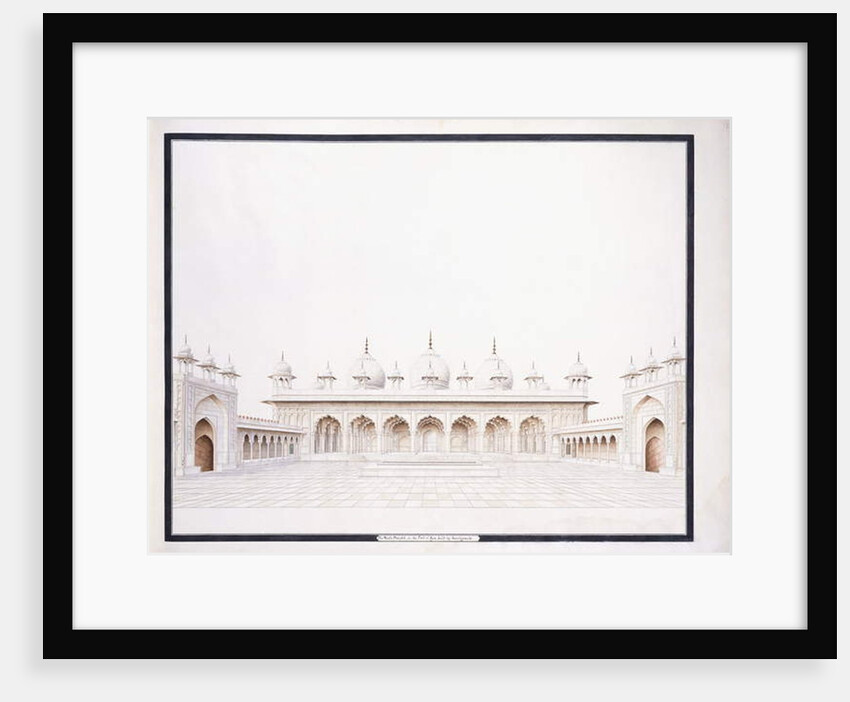 The Moti Musjid in the Fort of Agra, c. 1815 by Agra School