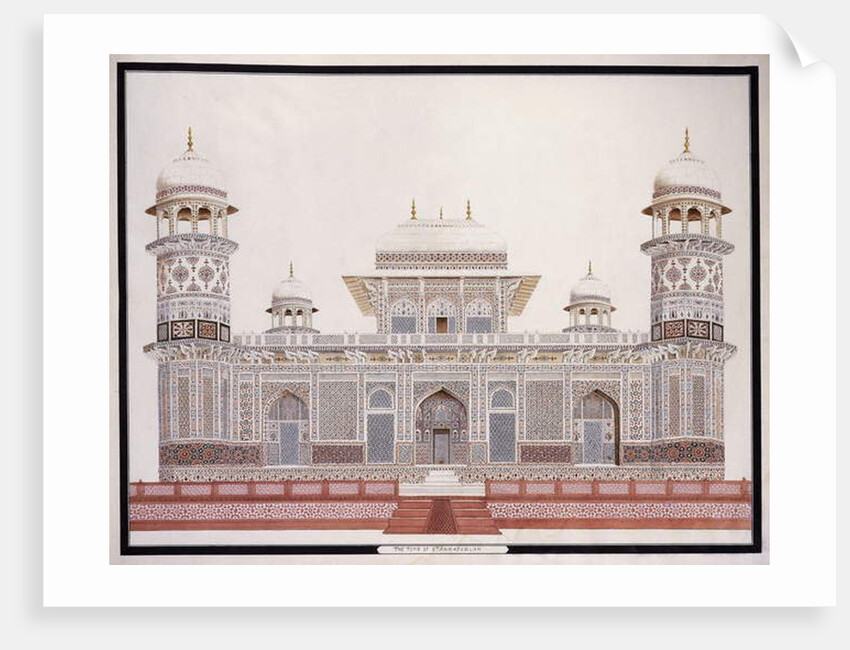 The Tomb of Etahmadowlah, c. 1815 by Agra School