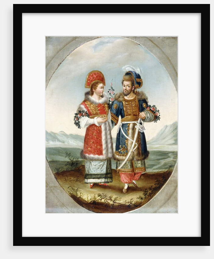 An Exotic Couple, early 19th century by Ottoman School