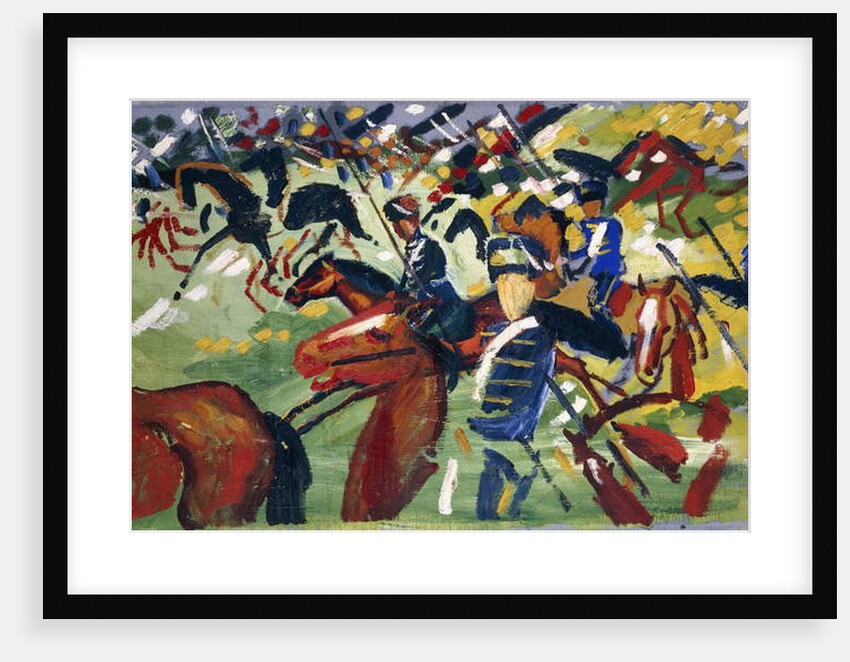 Hussars Setting Out, 1913 by August Macke