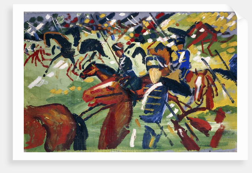 Hussars Setting Out, 1913 by August Macke