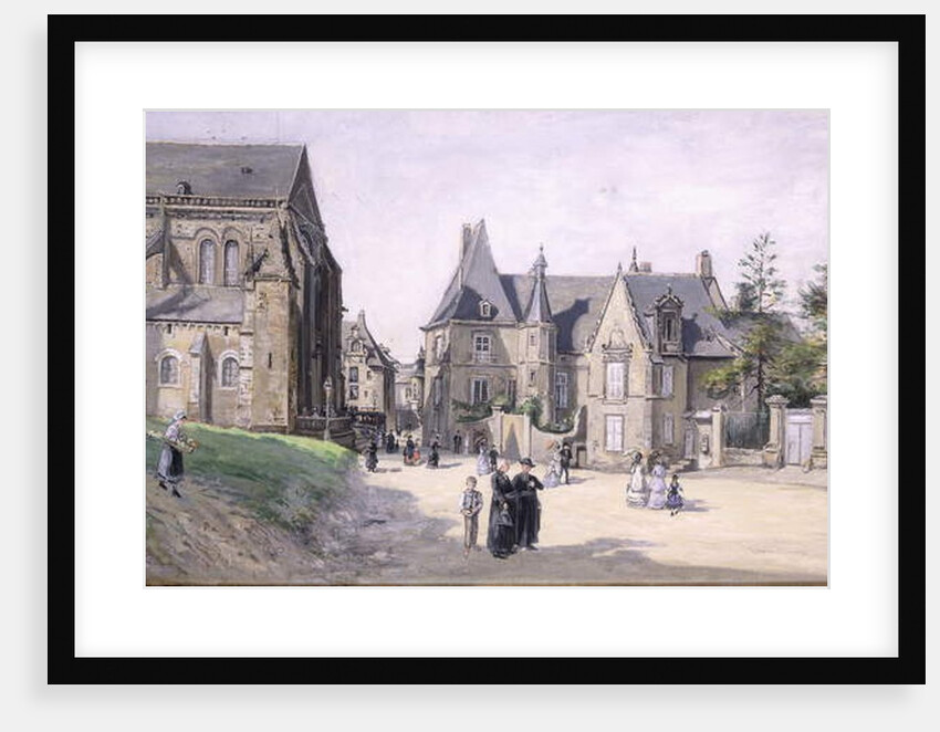 The Little Village Square; La Petite Place du Cillage, 1870 by Ludovic Piette