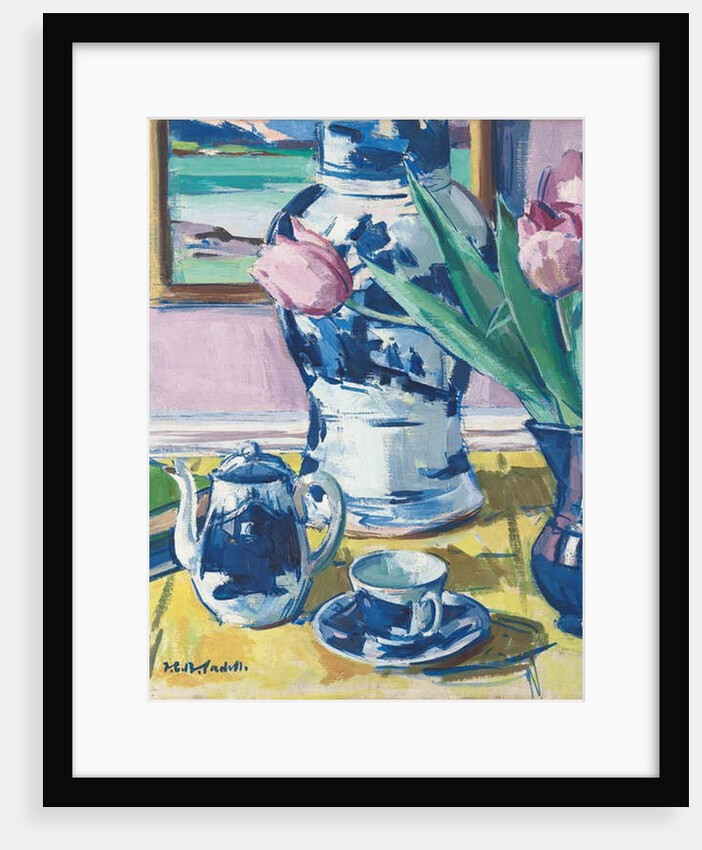 Still Life with Tulips and Iona, 1920s by Francis Campbell Boileau Cadell