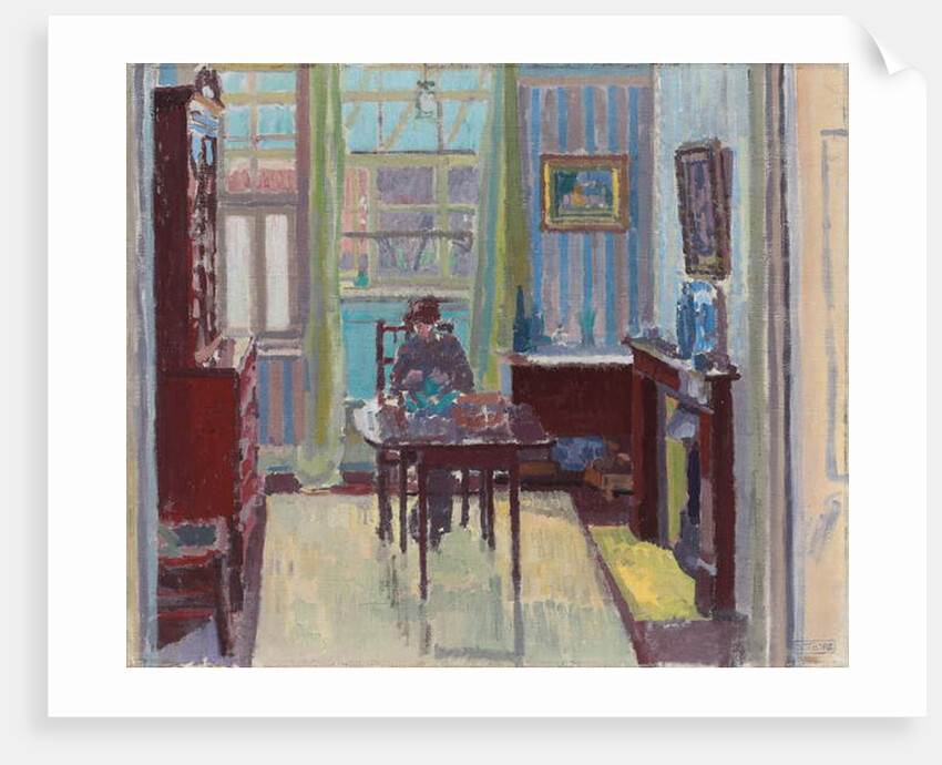 Interior of room at 6 Cambrian Road, Richmond, 1914 by Spencer Frederick Gore