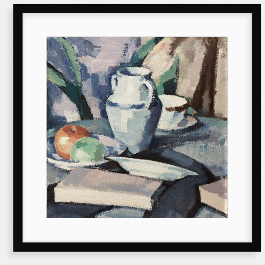 Still life with Vase and Books by Samuel John Peploe