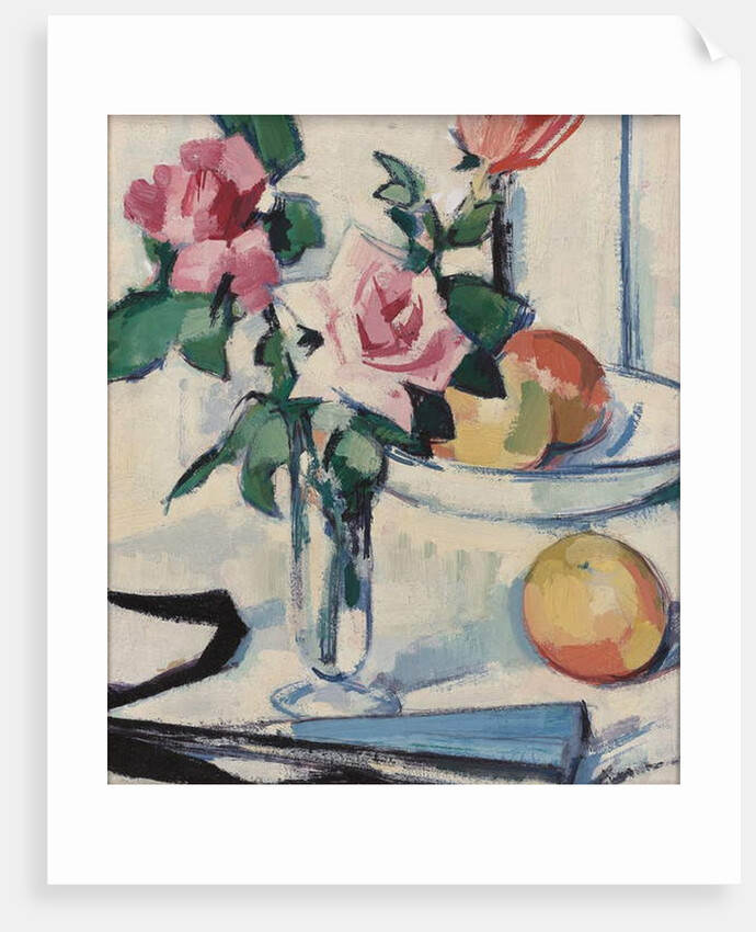 Still Life with Pink Roses by Samuel John Peploe