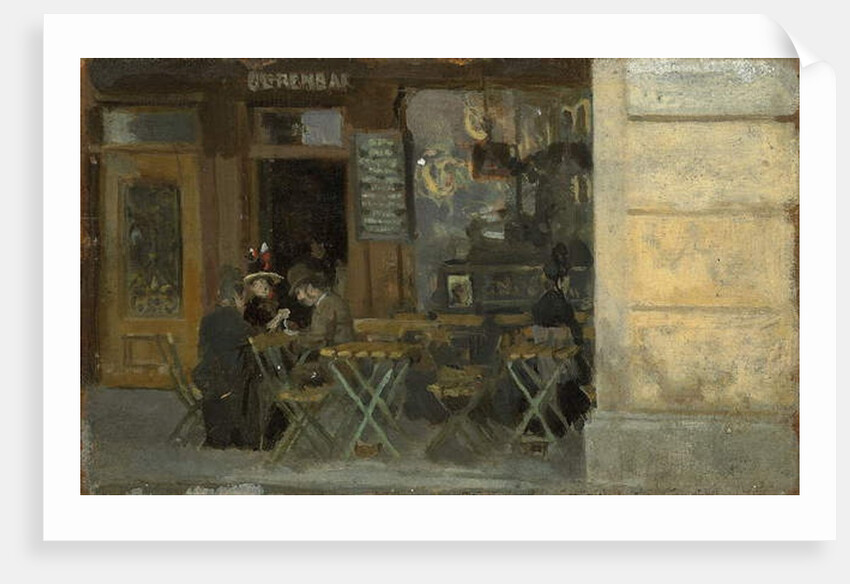 Cafe in Dieppe, c. 1884-5 by Walter Richard Sickert