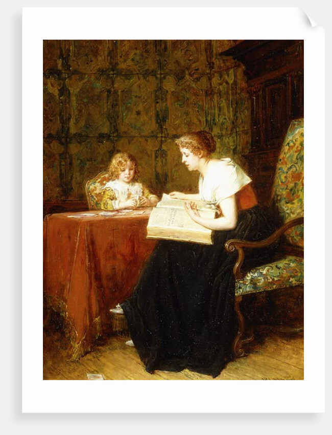 The Evening Hour by Antoine Emile Plassan