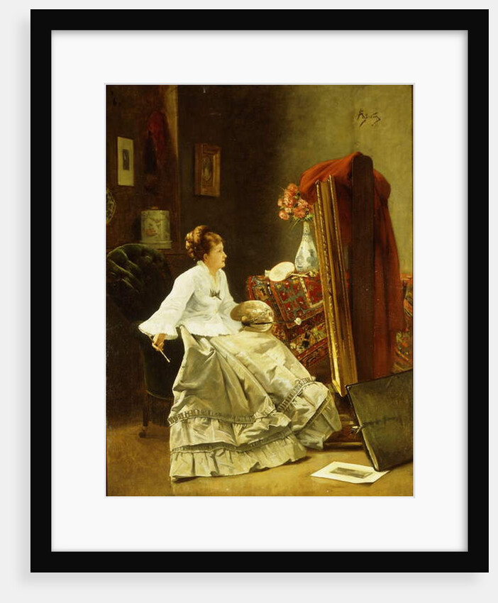 Artist at Work by Alfred Emile Stevens