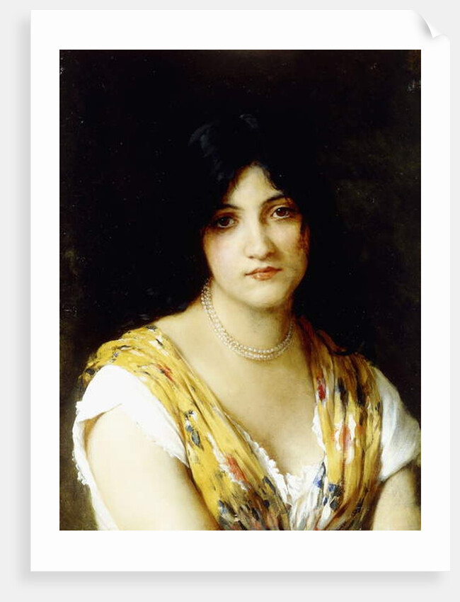 A Mediterranean Beauty, by Eugen von Blaas