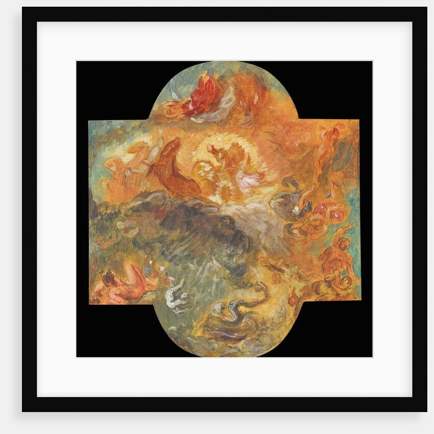 Apollo Slays Python, 1850 by Ferdinand Victor Eugene Delacroix