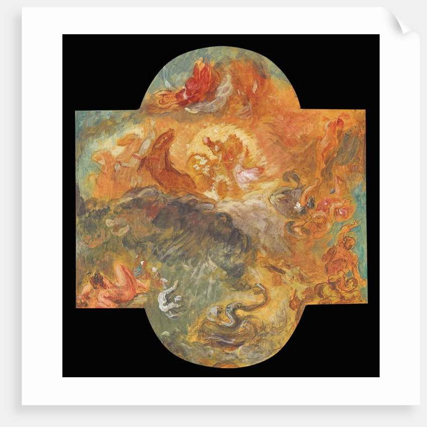 Apollo Slays Python, 1850 by Ferdinand Victor Eugene Delacroix