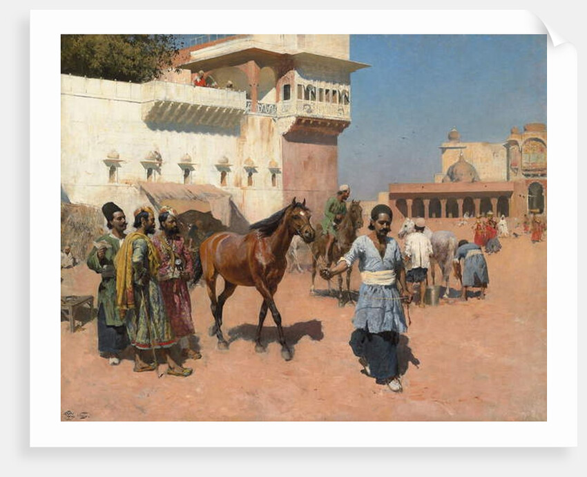 Persian Horse Dealer, Bombay, 1880s by Edwin Lord Weeks