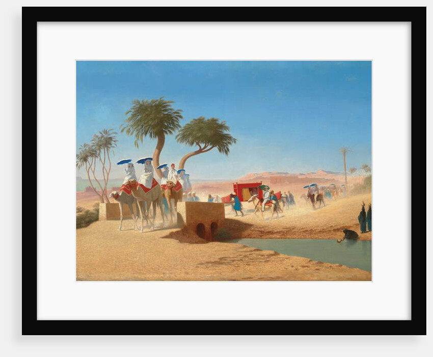 The Empress Eugenie Visiting the Pyramids by Charles Theodore Frere