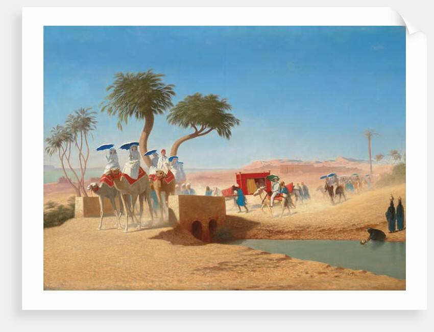 The Empress Eugenie Visiting the Pyramids by Charles Theodore Frere