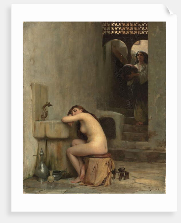 Repos au bain, 1888 by Theodore Jacques Ralli
