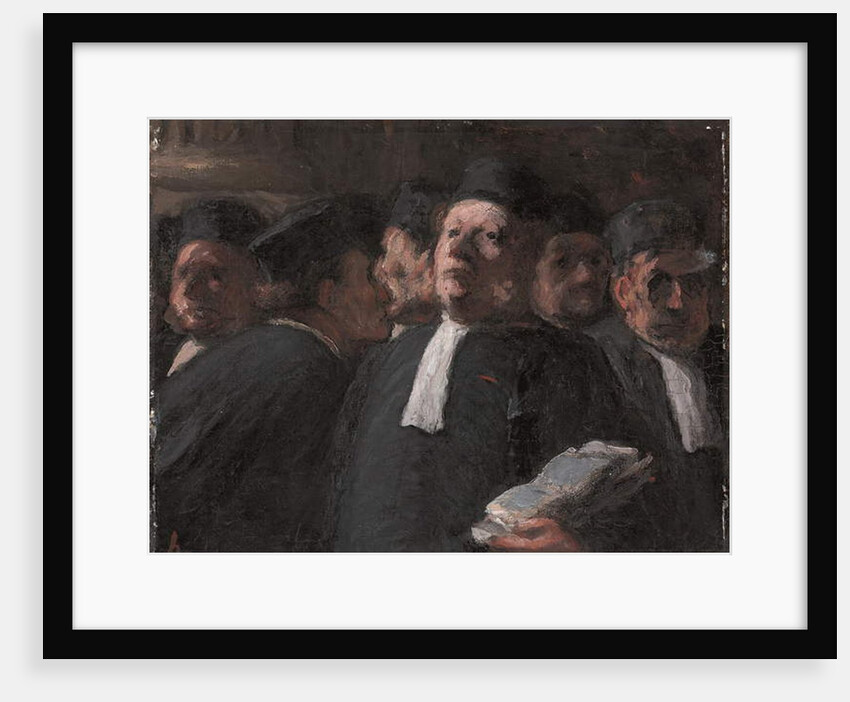 La Salle des Pas-perdus au Palais de Justice, by Honore Daumier