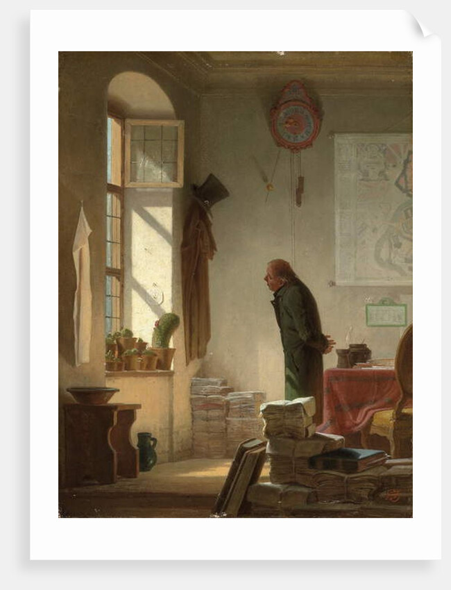 The Cactus Lover; Der Kaktusliebhaber, c.1860 by Carl Spitzweg
