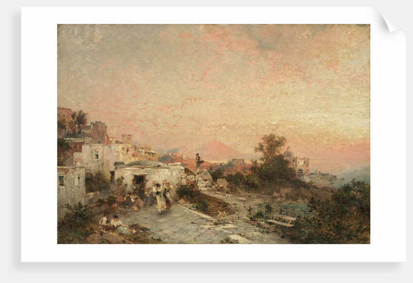 La Tarantella, Posilipo, Naples, c.1895 by Franz Richard Unterberger