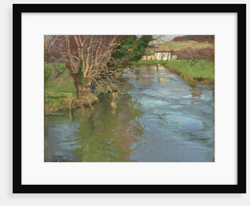 A Stream in Spring by Fritz Thaulow