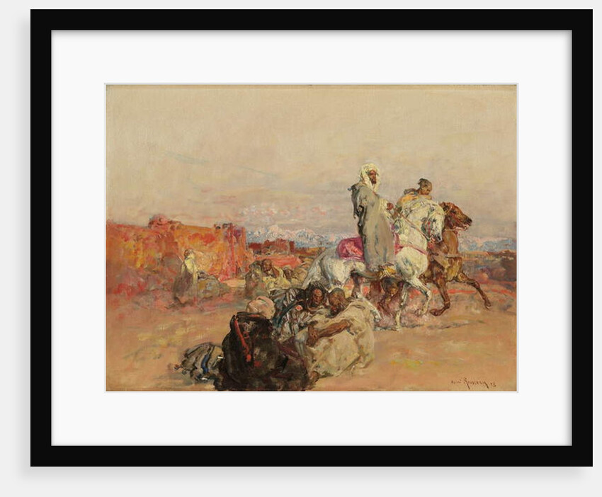 A Group of North African Horsemen, 1928 by Henri Emilien Rousseau