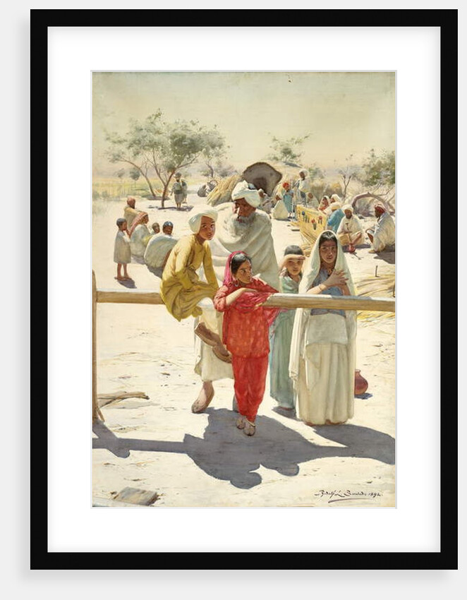 A Peep at the Train, India, 1892 by Rudolf Der G. Swoboda