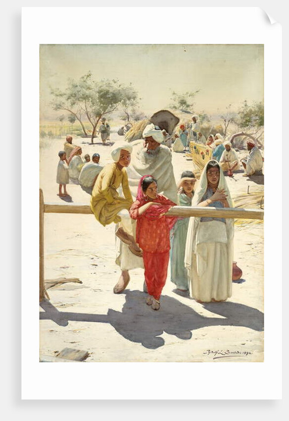 A Peep at the Train, India, 1892 by Rudolf Der G. Swoboda