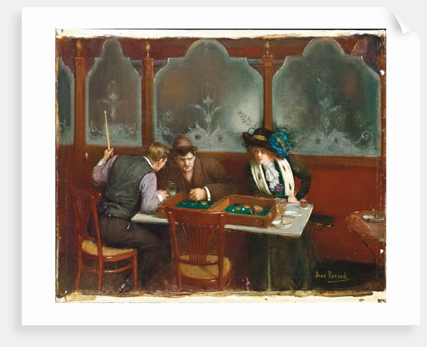 At the Cafe; Au cafe, 1909 by Jean Beraud