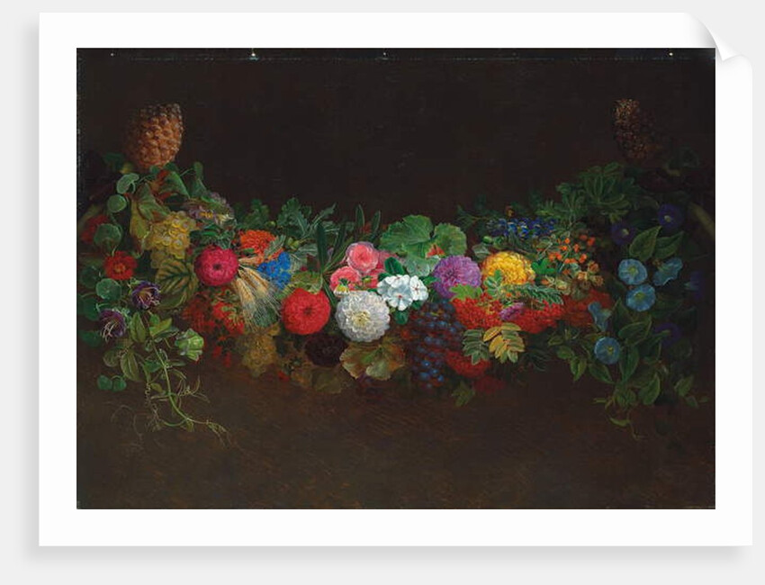 A Magnificent Garland of Fruit and Flowers, 1840 by Johan Laurents Jensen