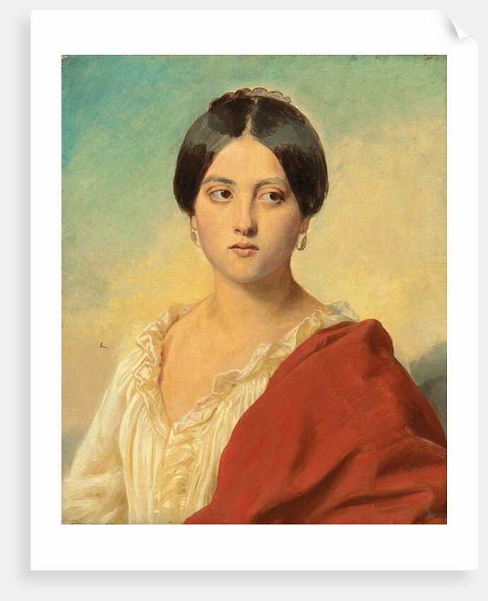 Portrait of an Italian Girl by Franz Xaver Winterhalter