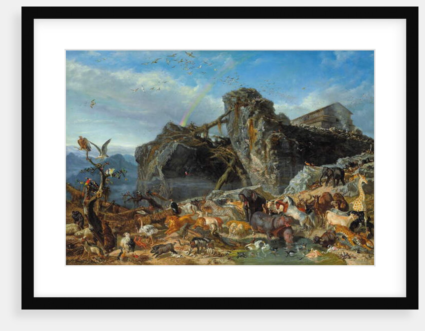 After the Flood: the Exit of Animals from the Ark, 1867 by Filippo Palizzi