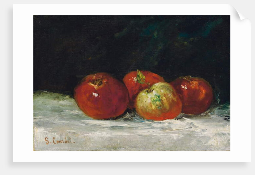Red Apples, 1872 by Gustave Courbet