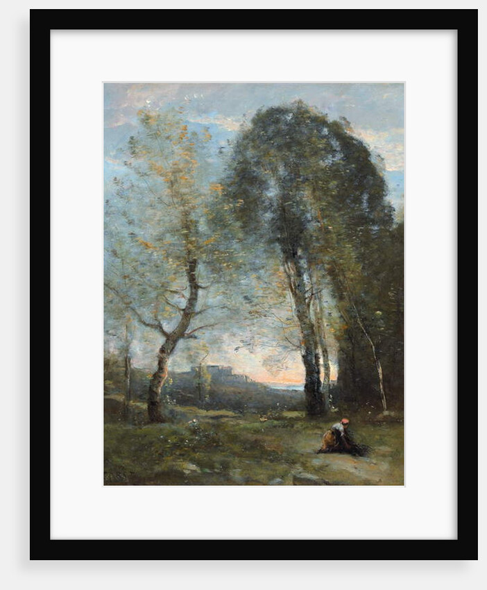 Peasant Woman Collecting Wood, Italy, c. 1870-2 by Jean Baptiste Camille Corot