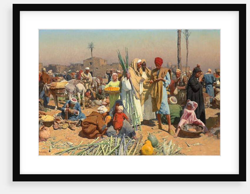 Market in Lower Egypt by Leopold Karl Muller