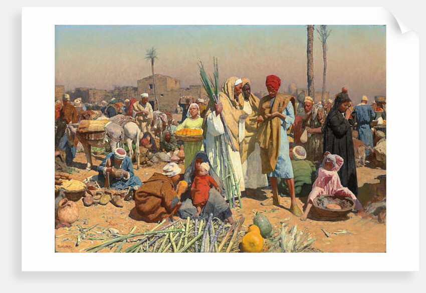 Market in Lower Egypt by Leopold Karl Muller