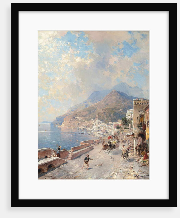 Gulf of Salerno, Amalfi, by Franz Richard Unterberger